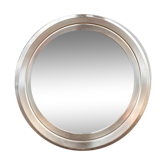 Mirror with steel frame Italy 1970s