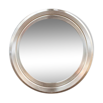 Mirror with steel frame Italy 1970s