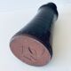 Tubular vase in glazed brown sandstone