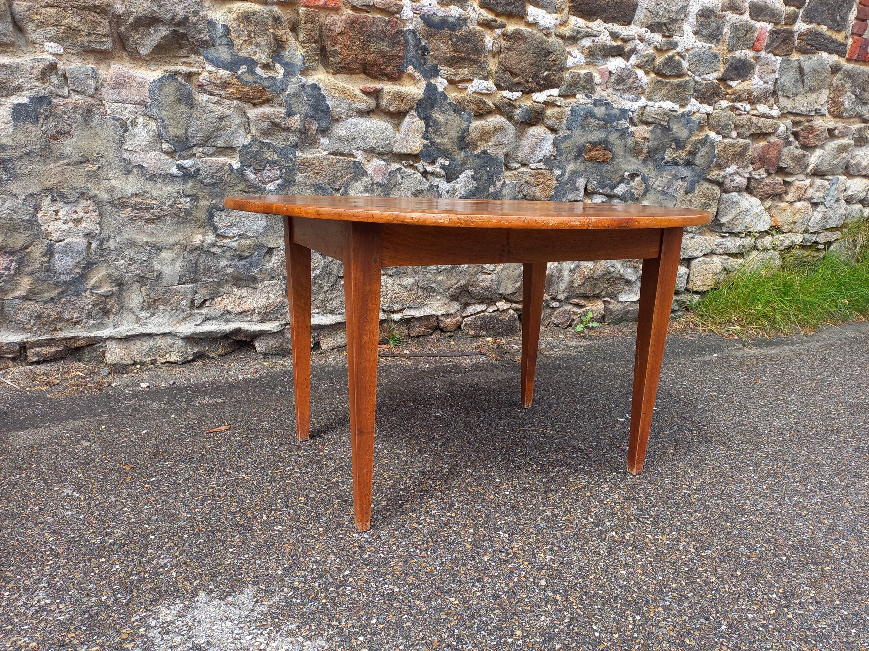 Oval farmhouse table 130 cm