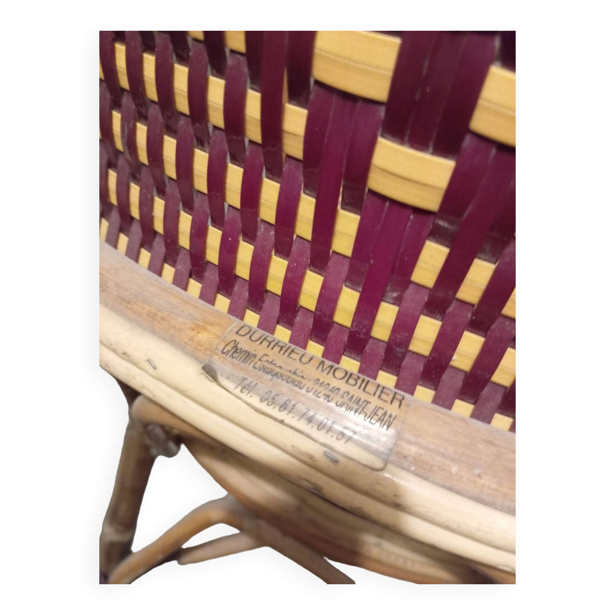 Vintage rattan bistro chairs