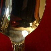 Christofle Vendôme box spoon fork small silver metal spoon