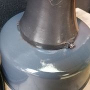 Industrial hanging lamps in enamelled metal, 50