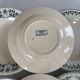 Lot 6 blue ironstone deep plates French earthenware ironstone