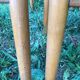 Six wooden and leatherette chairs