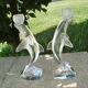 Pair of dolphins royal crystals made in france