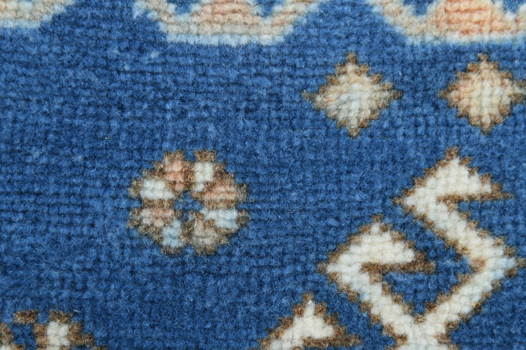 Medium Size Royal Blue Oushak Rug