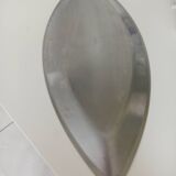 Plat de service ovale en inox massif 18-10. Guy Degrenne