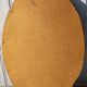 Gilded platter mirror 45x66cm