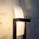 Lampadaire en bois, métal et verre Linealight Italia Anni '90s