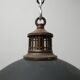 Antique english mercury glass pendant light