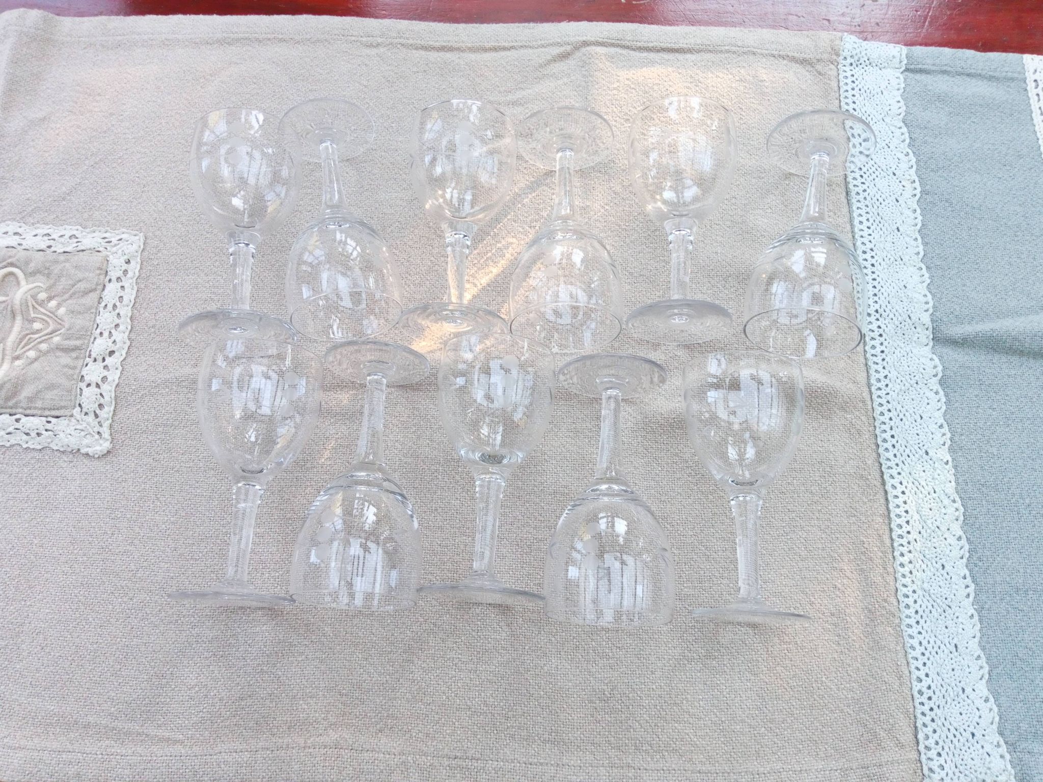 11 verres à pied années 40