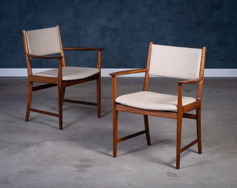 Rosewood armchairs attributed to Kai Lyngfelt Larsen for Søren Willadsen, 1960s, Set of 2