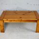 Pine coffee table. France, circa 1970