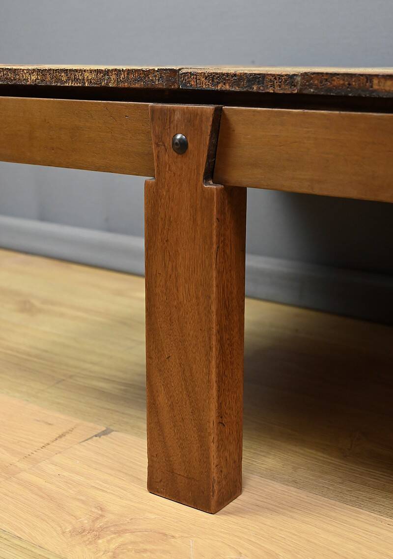 Coffee table signed R. Capron, Les Herbiers Collection, Vallauris – 1960