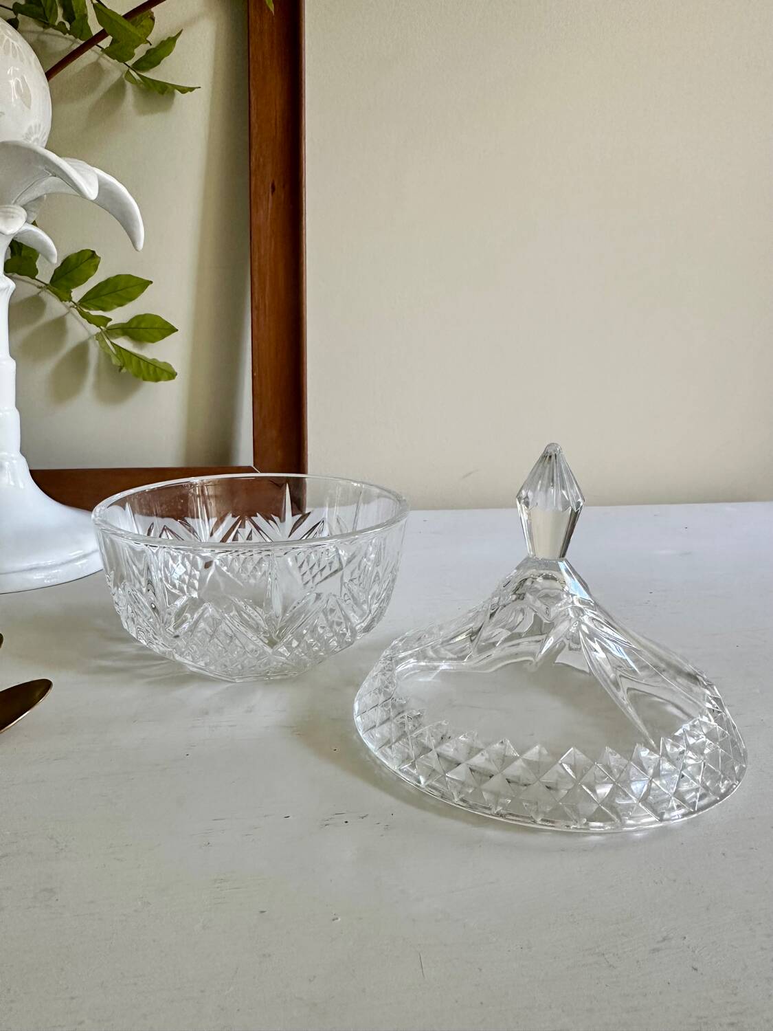 Small glass candy dish