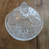 Sucrier verre ciselé