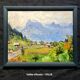 Pair of post-impressionist paintings signed BERJONNEAU, oil on cardboard.