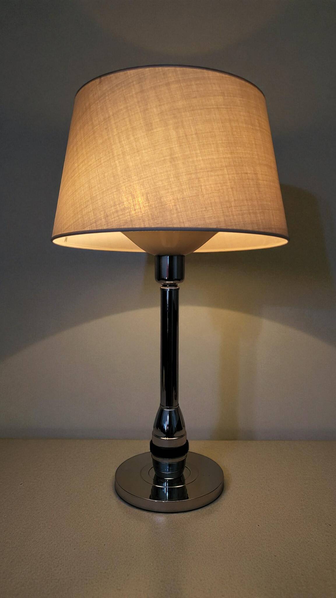 Lampe Jumo chrome années 50