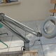 vintage articulated loom magnifying glass lamp atilier
