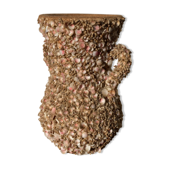 Vintage 70s shell vase