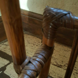 Wicker rattan magazine with tablet