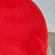 pair of vintage armchairs (red fur)
