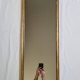 Vintage wall mirror, gold frame, 118 cm