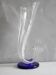 Crystal vase in the shape of horn of plenty, signed lVV