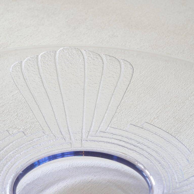 Charles Schneider Art Deco glass centrepiece