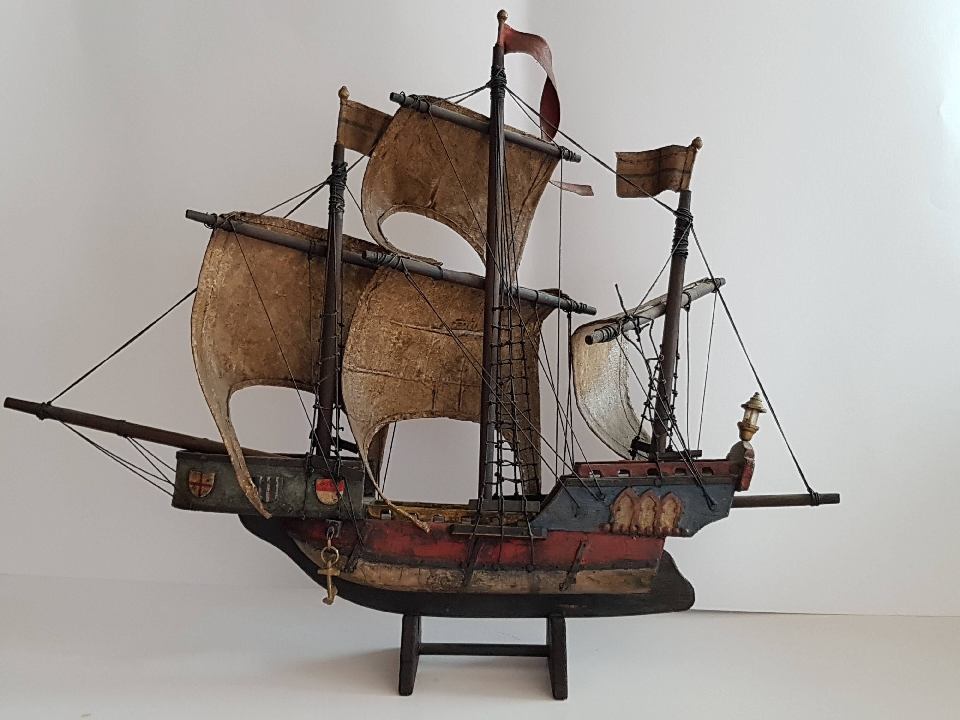 Model boat late 19th