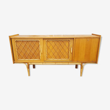 Vintage rattan sideboard 1960