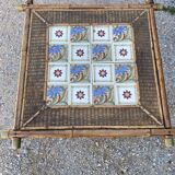 Bamboo earthenware table