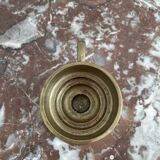 Hand candle holder, cellar rat, brass, gilded, gold, handle, 1950s, decoration, chic, decor, room