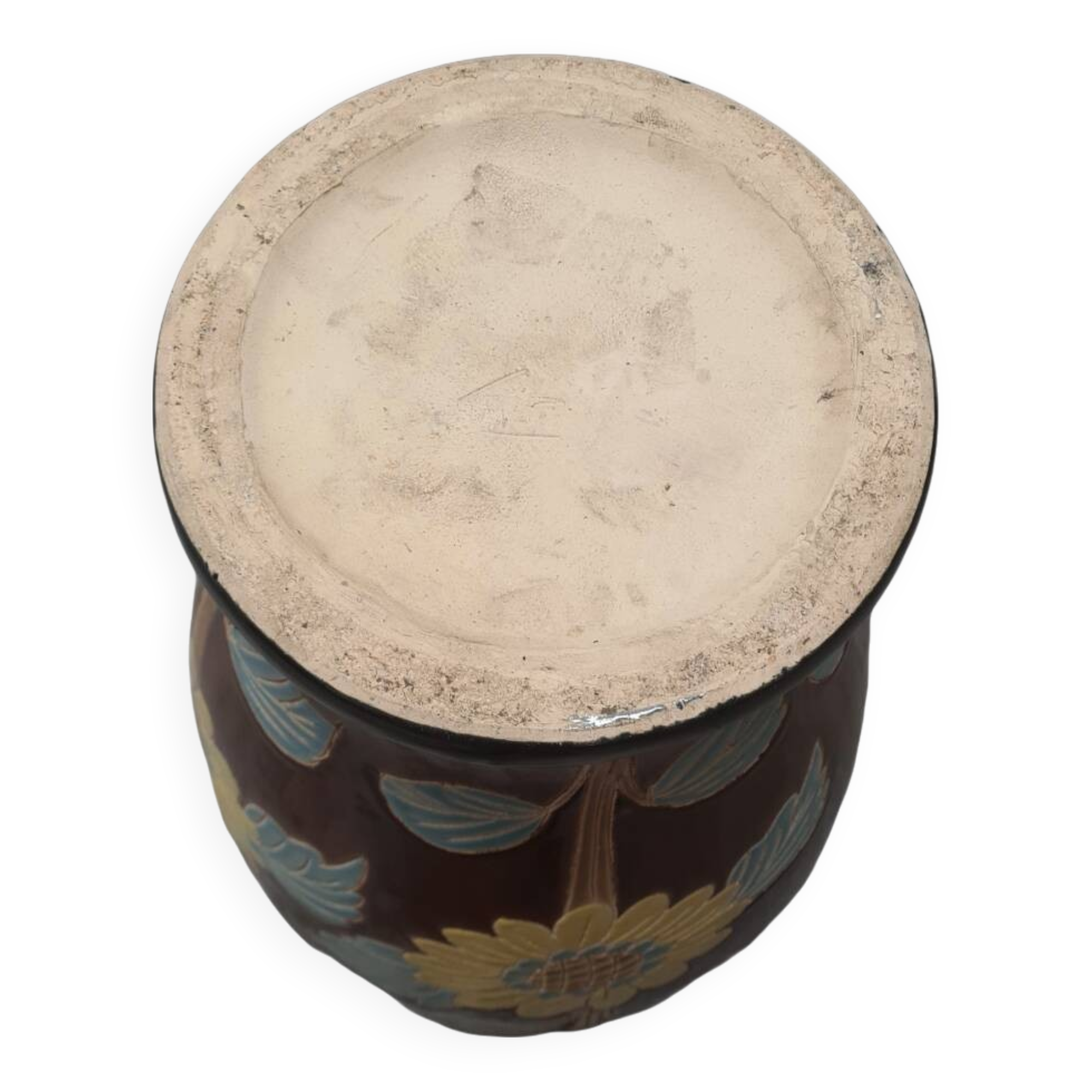 Large Vintage Vase With Sunflowers, 1950/70s