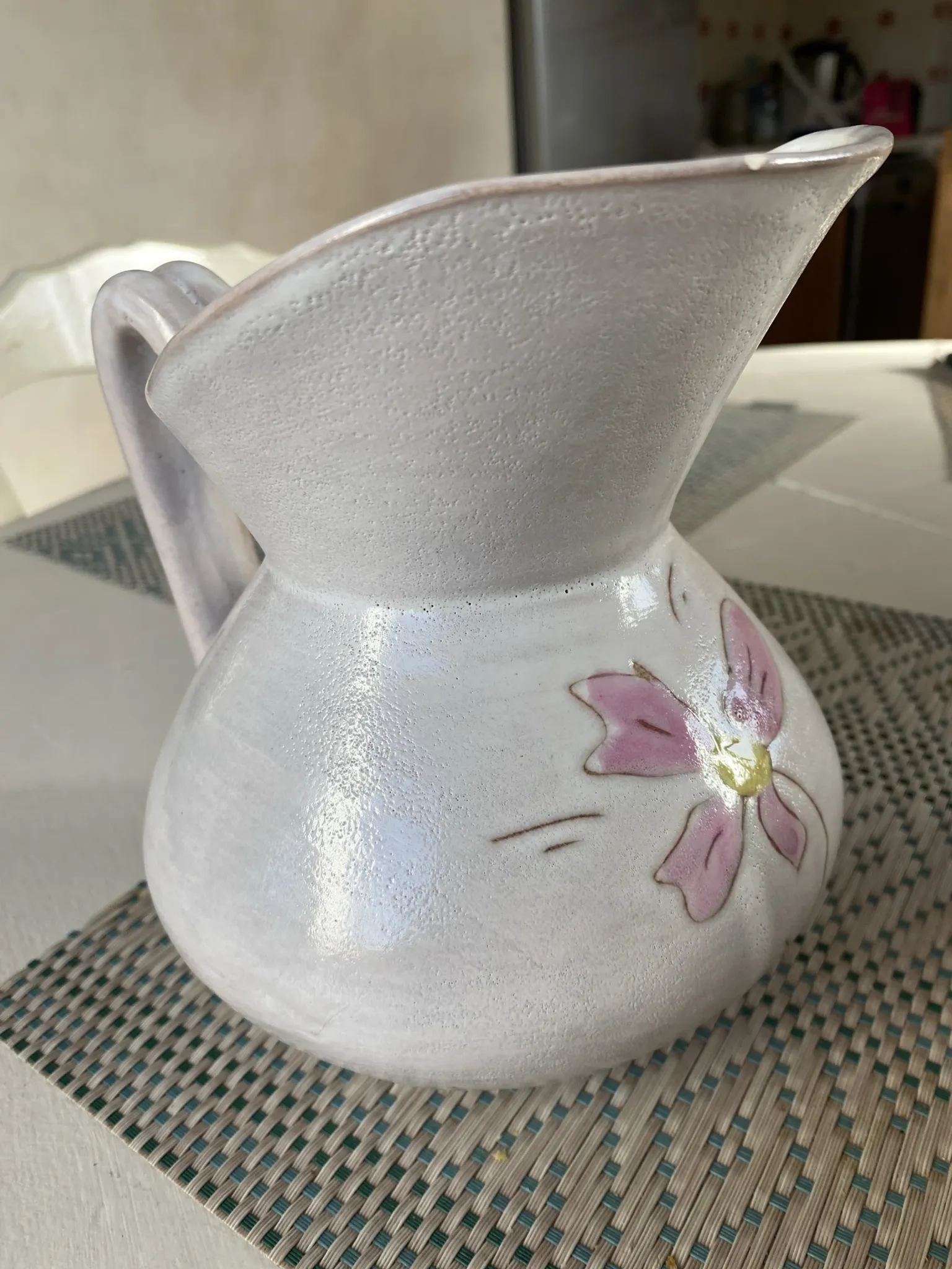 pichet vintage émaillé Vallauris