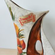 Vase vintage émaux de fleurs signé Tess