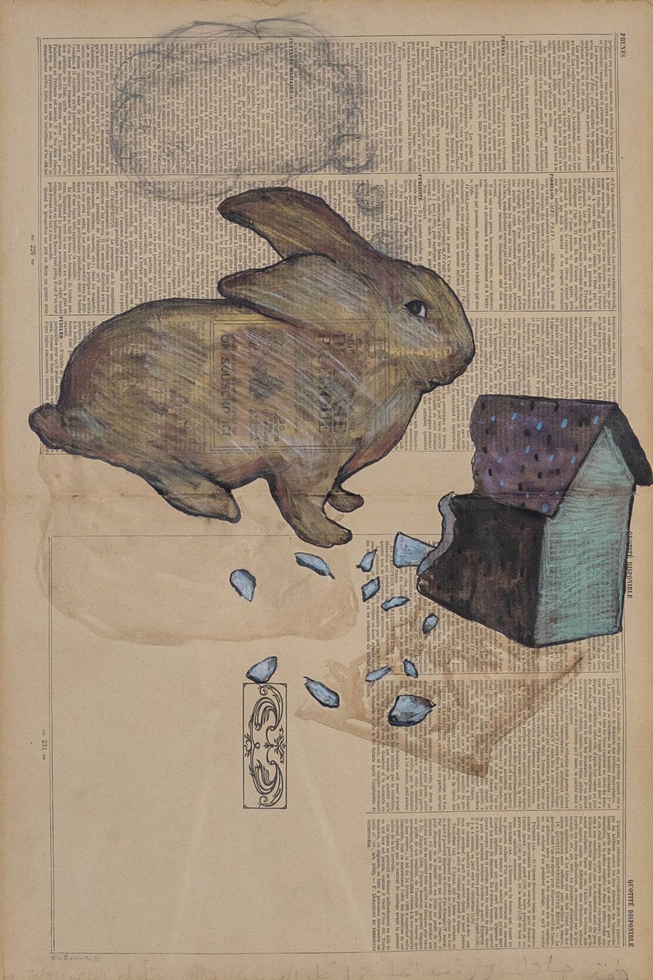 Once upon a time, Bilal Bahir, mixed media, 2020