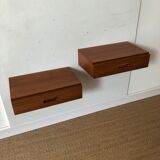 Pair of wall bedside tables