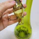 Carafe Italienne Vintage En Verre Vert