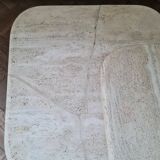 Pair of travertine nesting tables