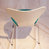 Chair Mod.  3107 Turquoise fabric design Jacobsen, Fritz hansen edition