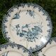 Set of 6 blue iron earth plates