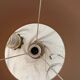 Lot including 2 oil lamps from the 19th century, equipped with their electric wire.