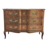 Louis XV style mahogany chest of drawers, 20th century