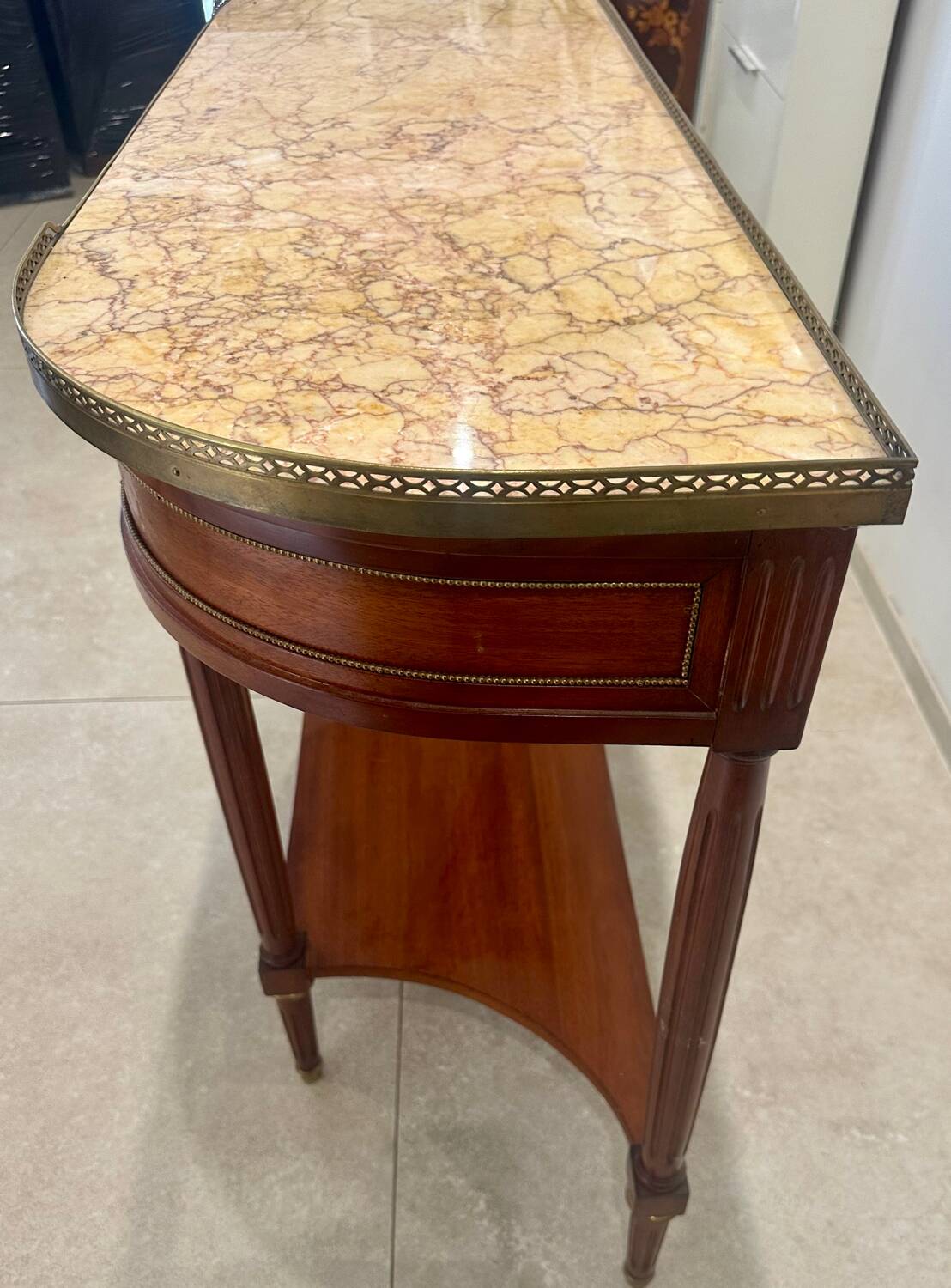 Louis XVI style mahogany console, 19th century