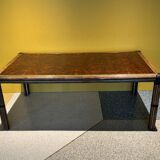 Bamboo And Burlwood Top Dining Table, Italy, 1970's