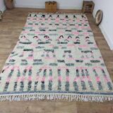 Handmade wool Berber rug 284 X 194 CM