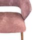 Vintage Scandinavian chair in teak and velvet