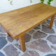 Table basse orme massif d'esprit brutaliste